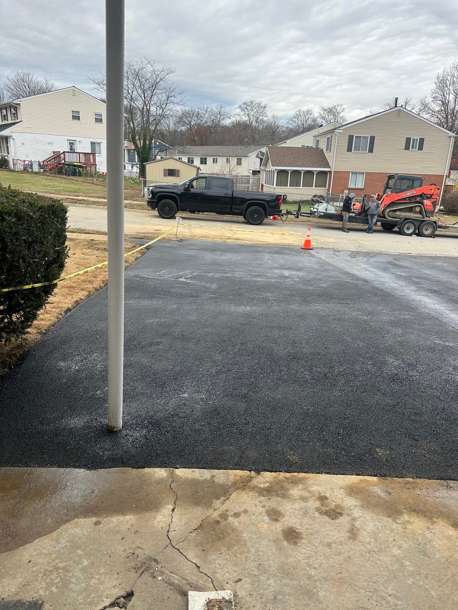 Concrete installation